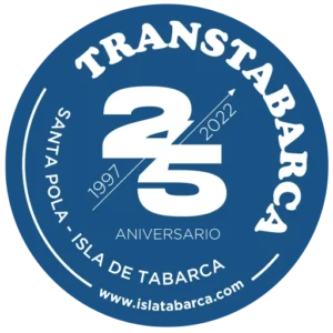 Logo Transtabarca 25 aniversario de Santa Pola a Tabarca