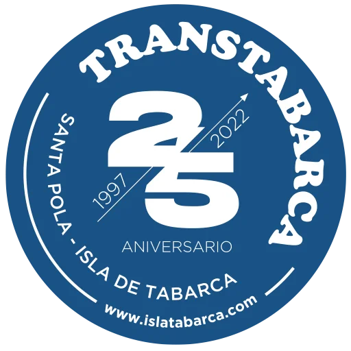 Logo Transtabarca 25 aniversario de Santa Pola a Tabarca