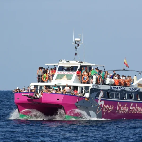 Barco a Tabarca galería morado