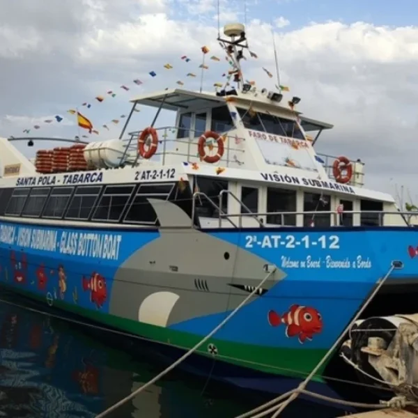 Barco amarrado Santa Pola Tabarca precio